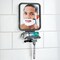 mDesign Large Modern Metal Suction Shaving Mirror Center for Bathroom